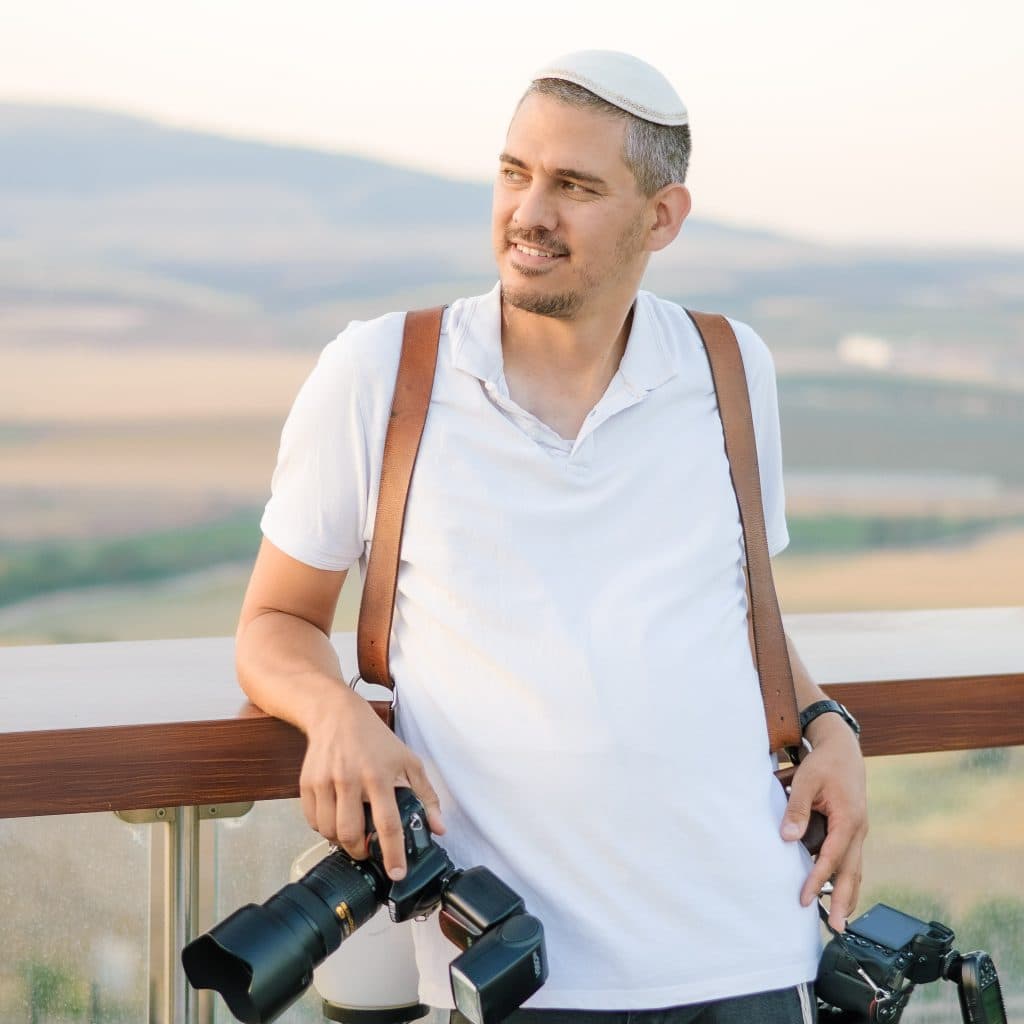 דוד שטיין עם המצלמות